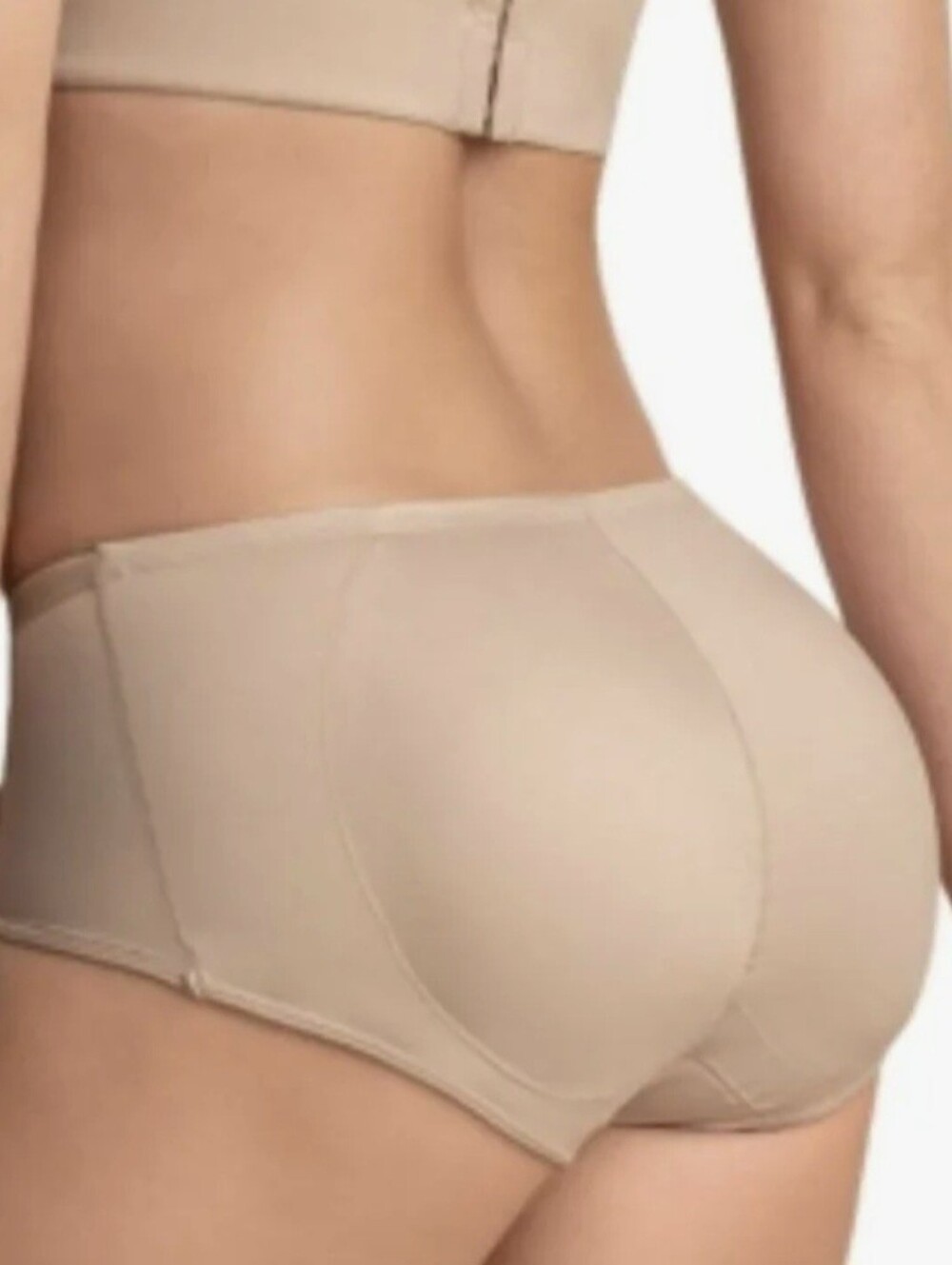 Leonisa Butt Liftet Underwear Beige W/removable Pads Size Large